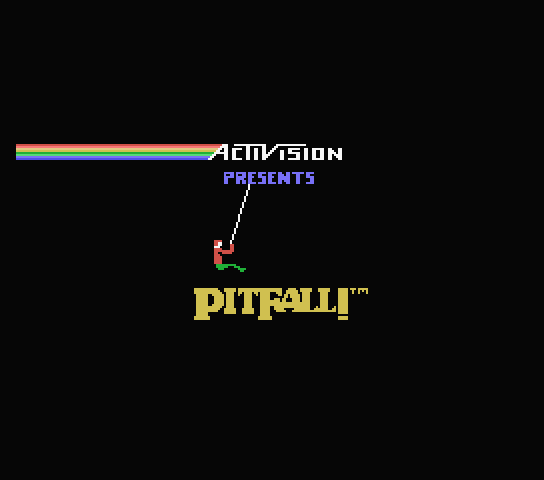 Pitfall title screen for MSX